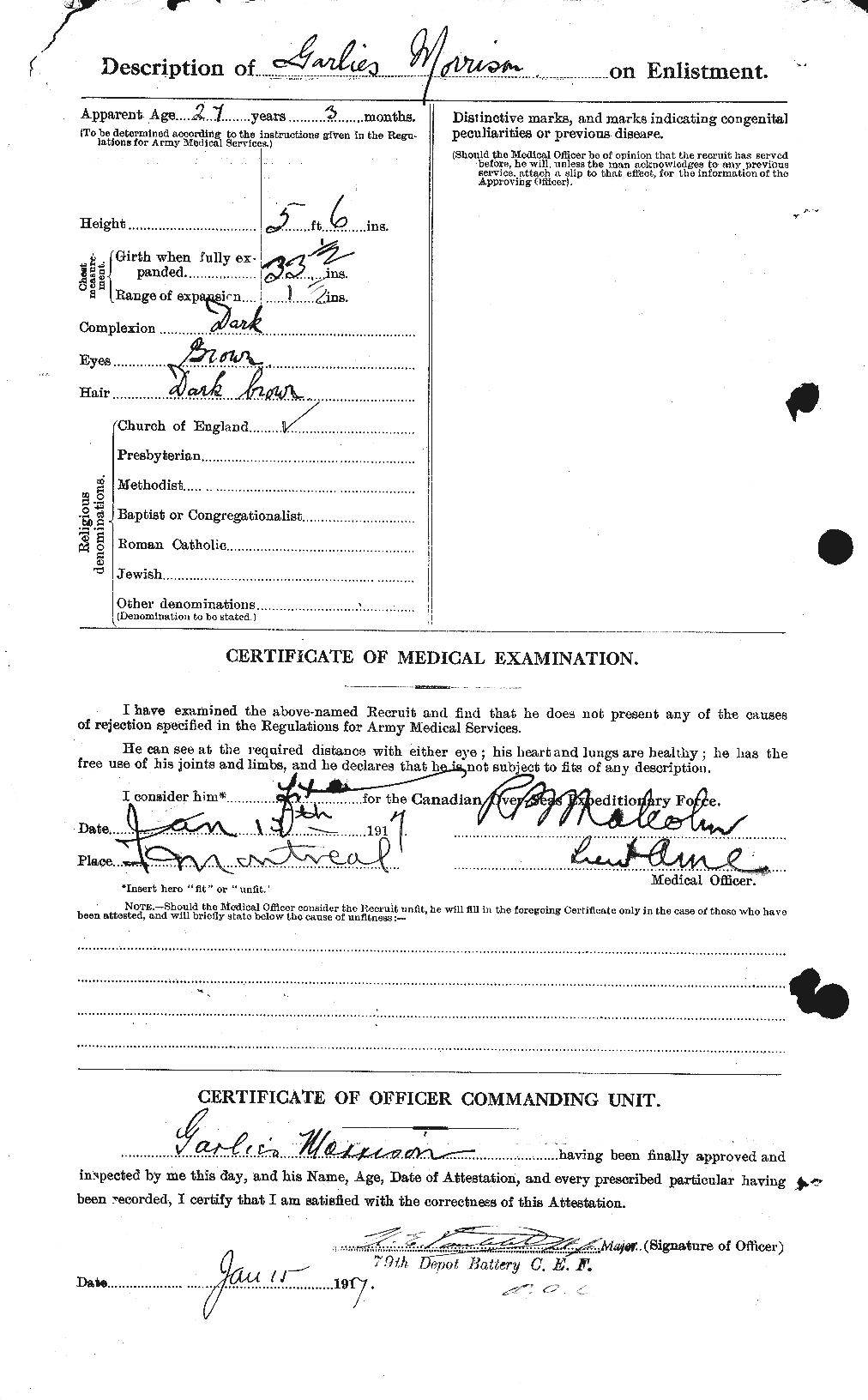 Personnel Records of the First World War - CEF 506776b