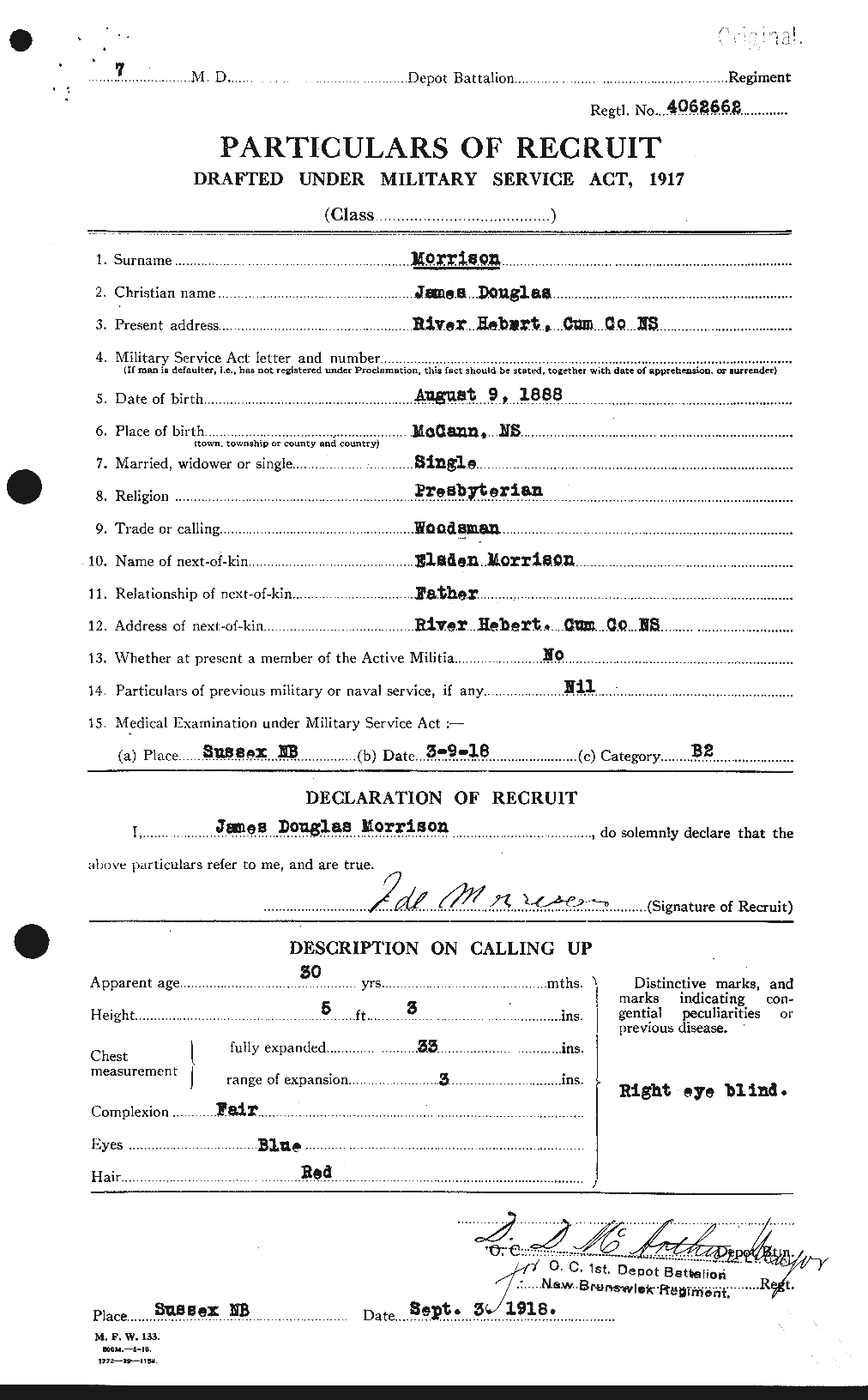 Personnel Records of the First World War - CEF 506930a