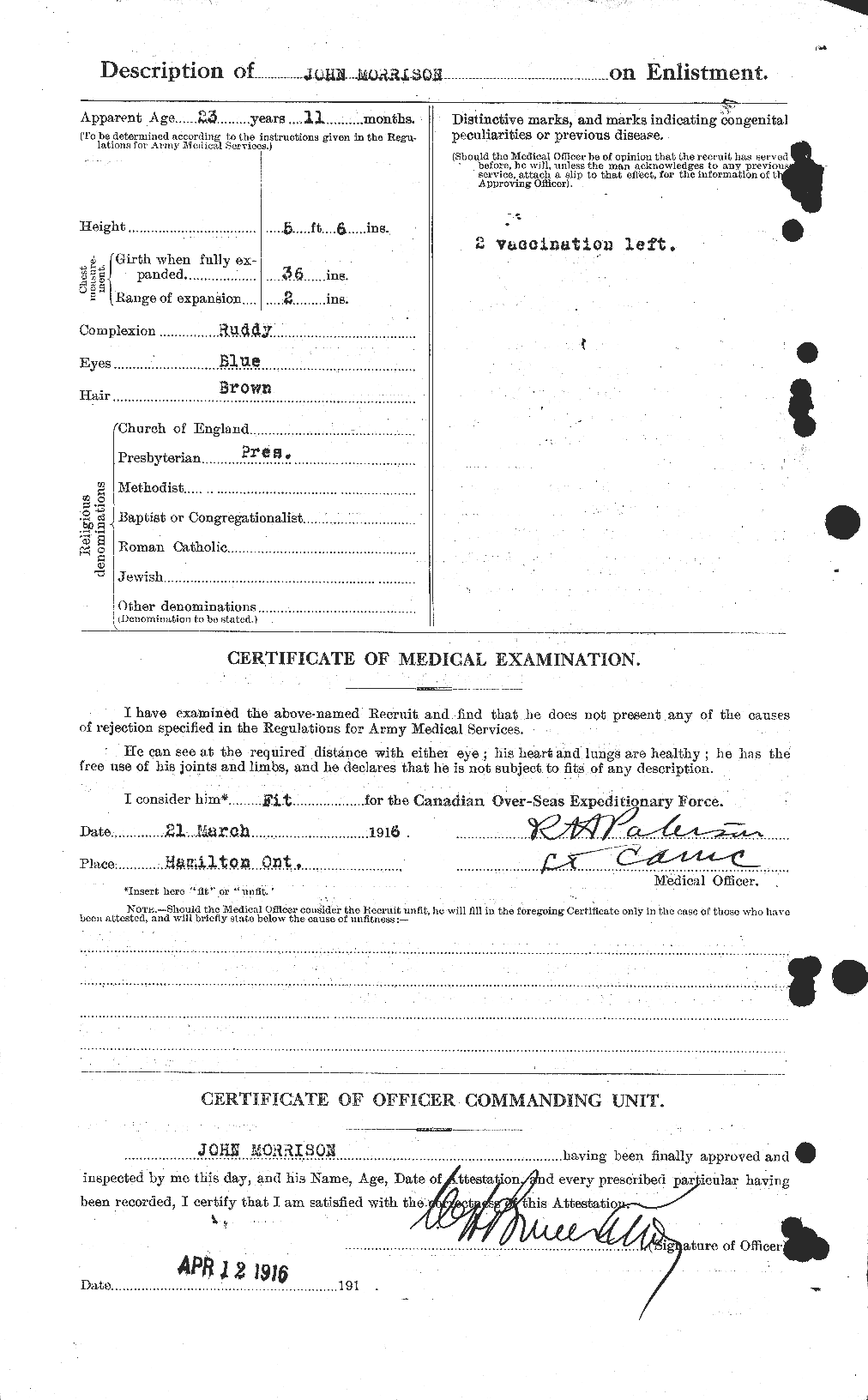 Personnel Records of the First World War - CEF 506966b