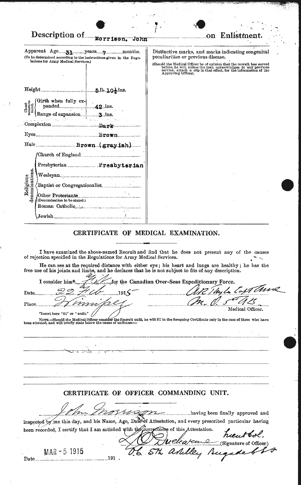 Personnel Records of the First World War - CEF 506969b