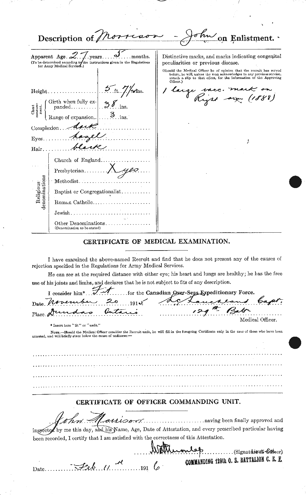Personnel Records of the First World War - CEF 506989b