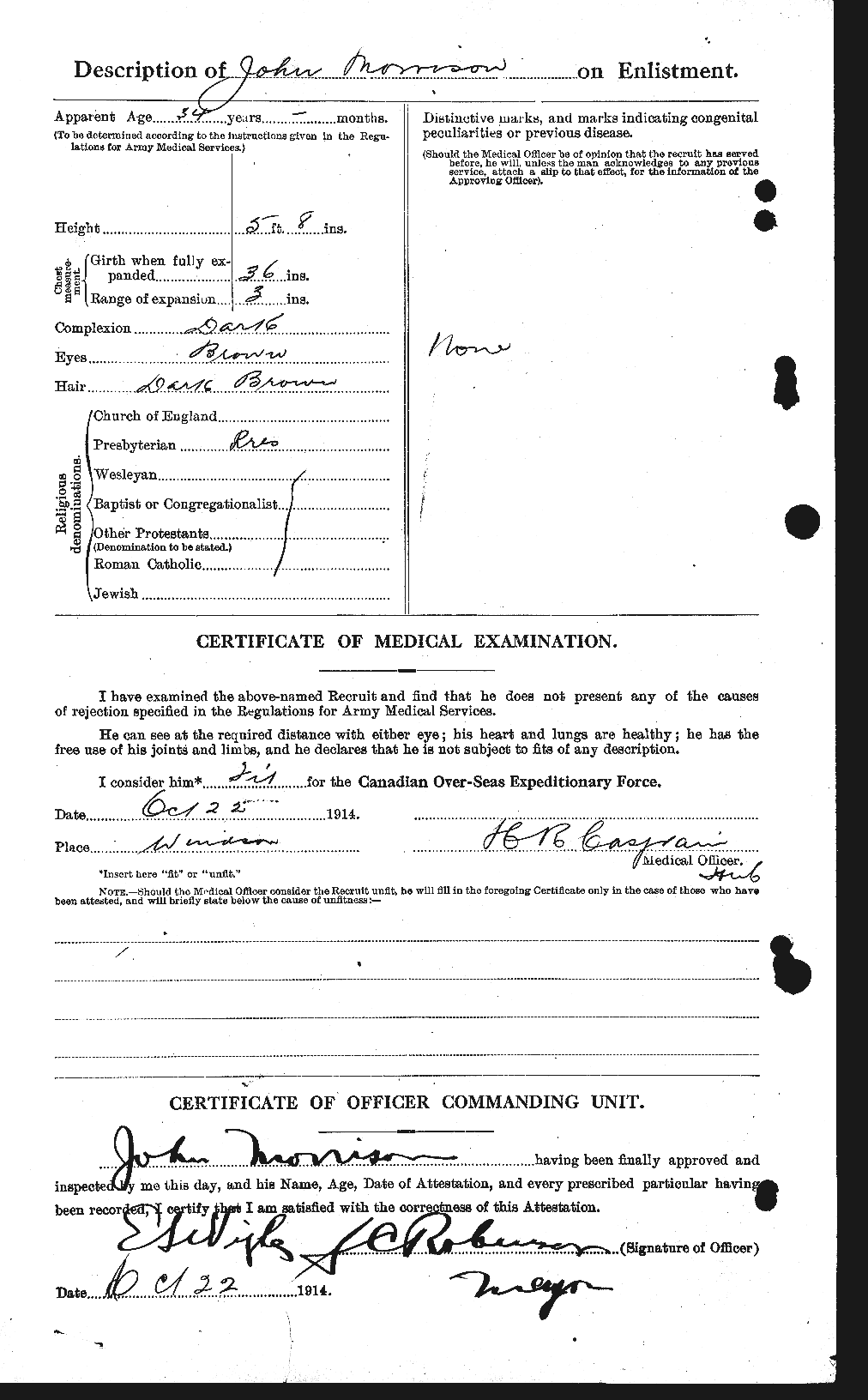 Personnel Records of the First World War - CEF 507003b