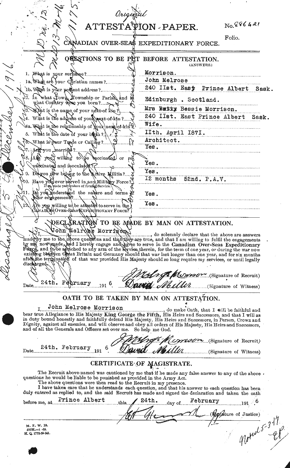 Personnel Records of the First World War - CEF 507060a