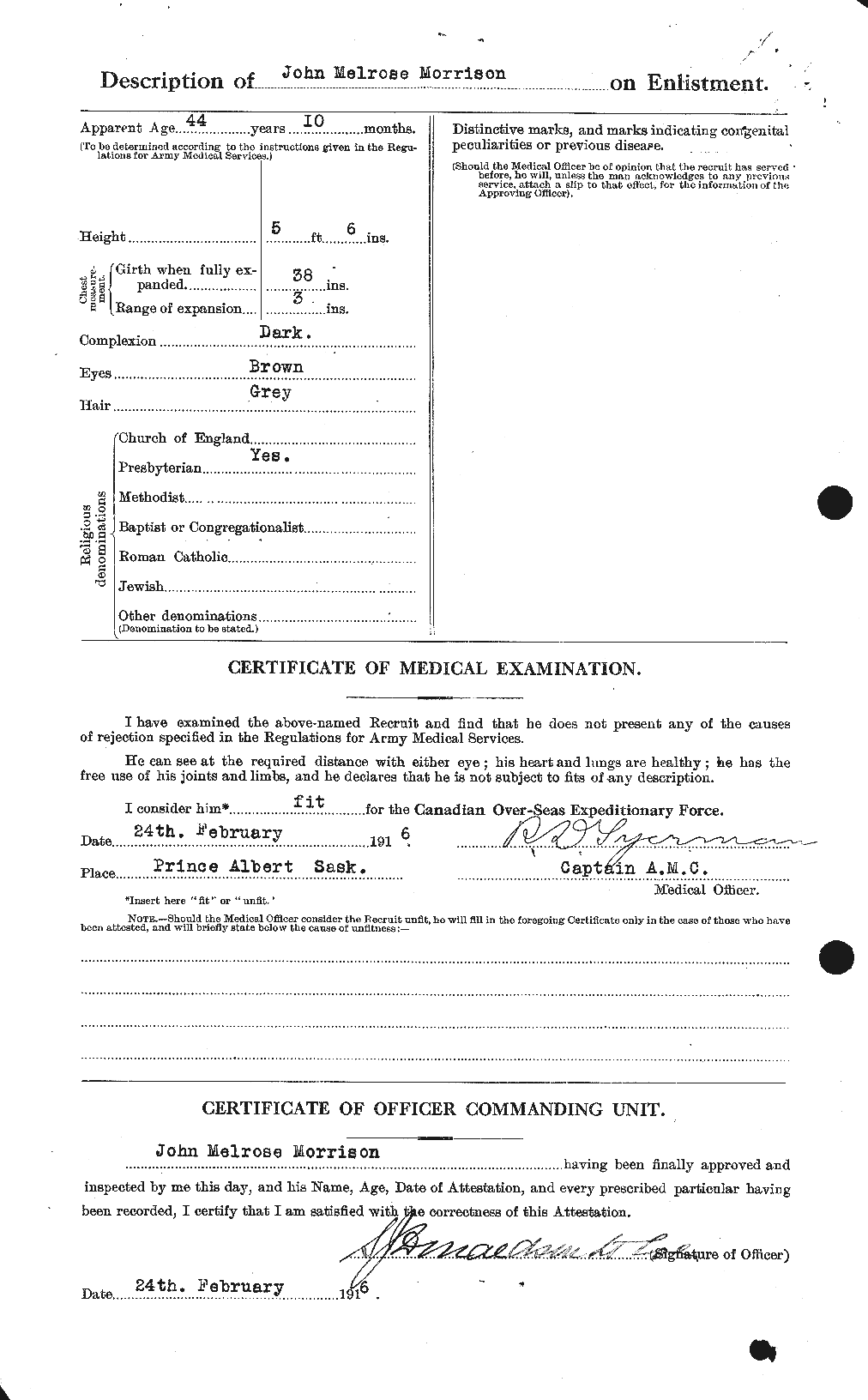 Personnel Records of the First World War - CEF 507060b