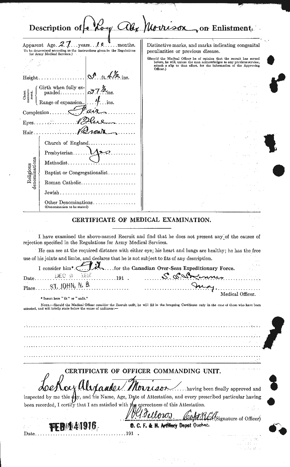 Personnel Records of the First World War - CEF 507132b