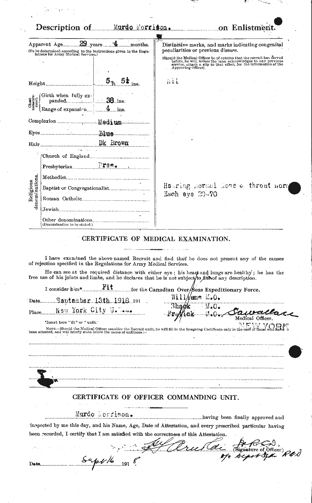 Personnel Records of the First World War - CEF 509013b