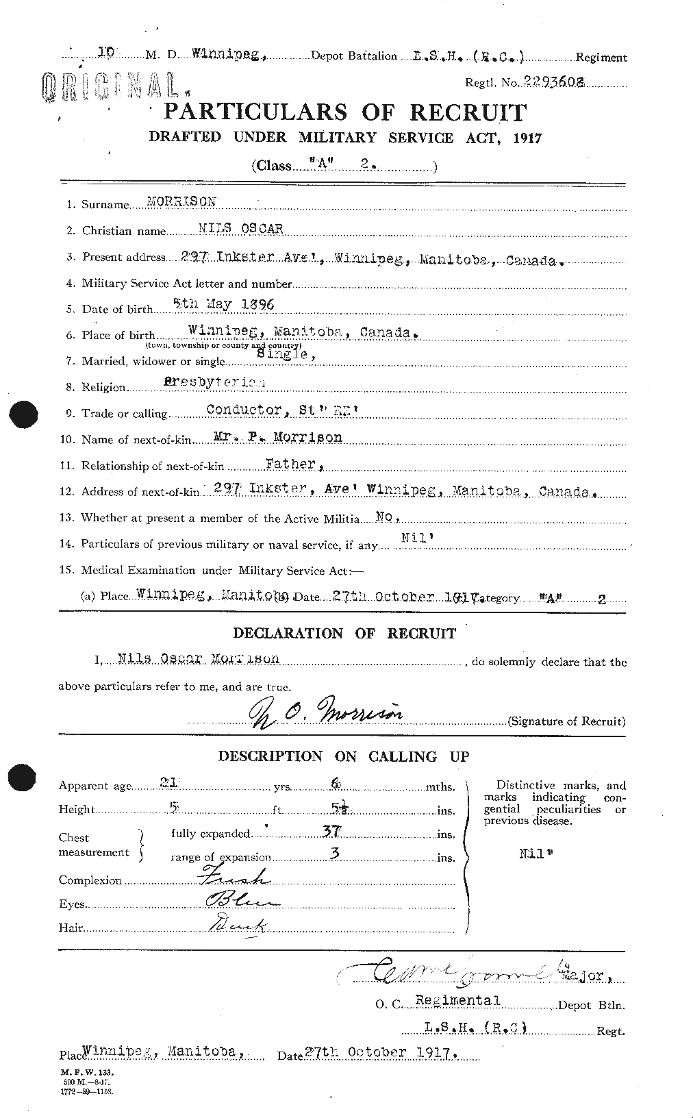 Personnel Records of the First World War - CEF 509032a