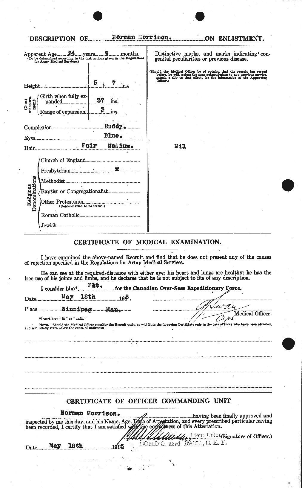 Personnel Records of the First World War - CEF 509038b