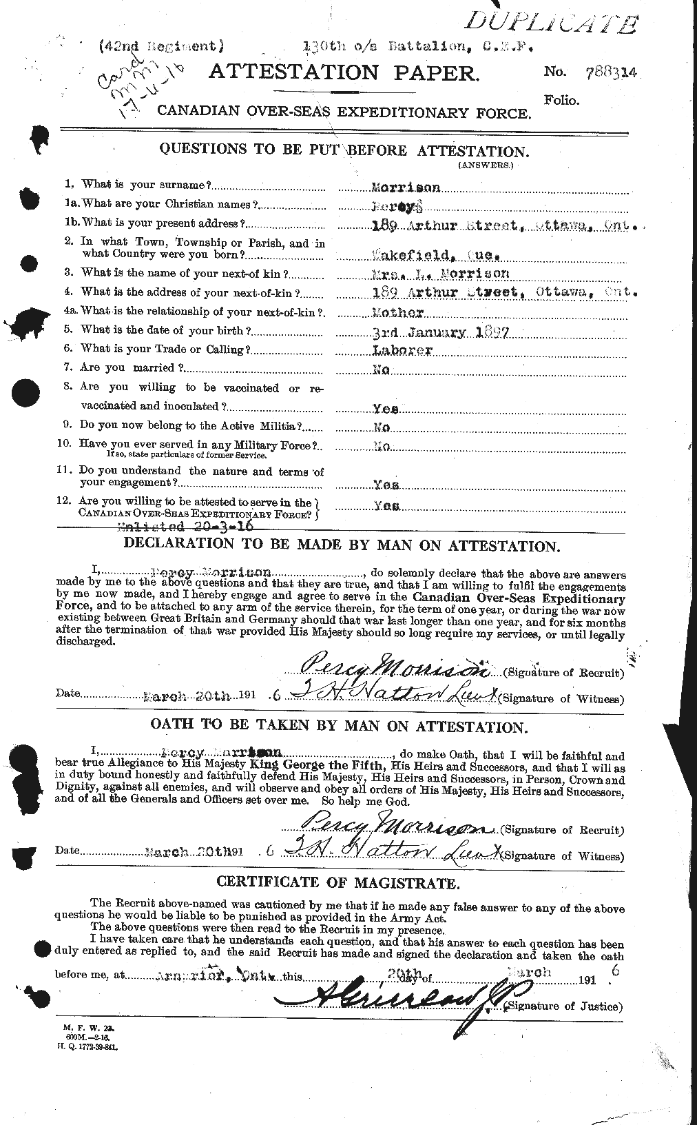 Personnel Records of the First World War - CEF 509048a