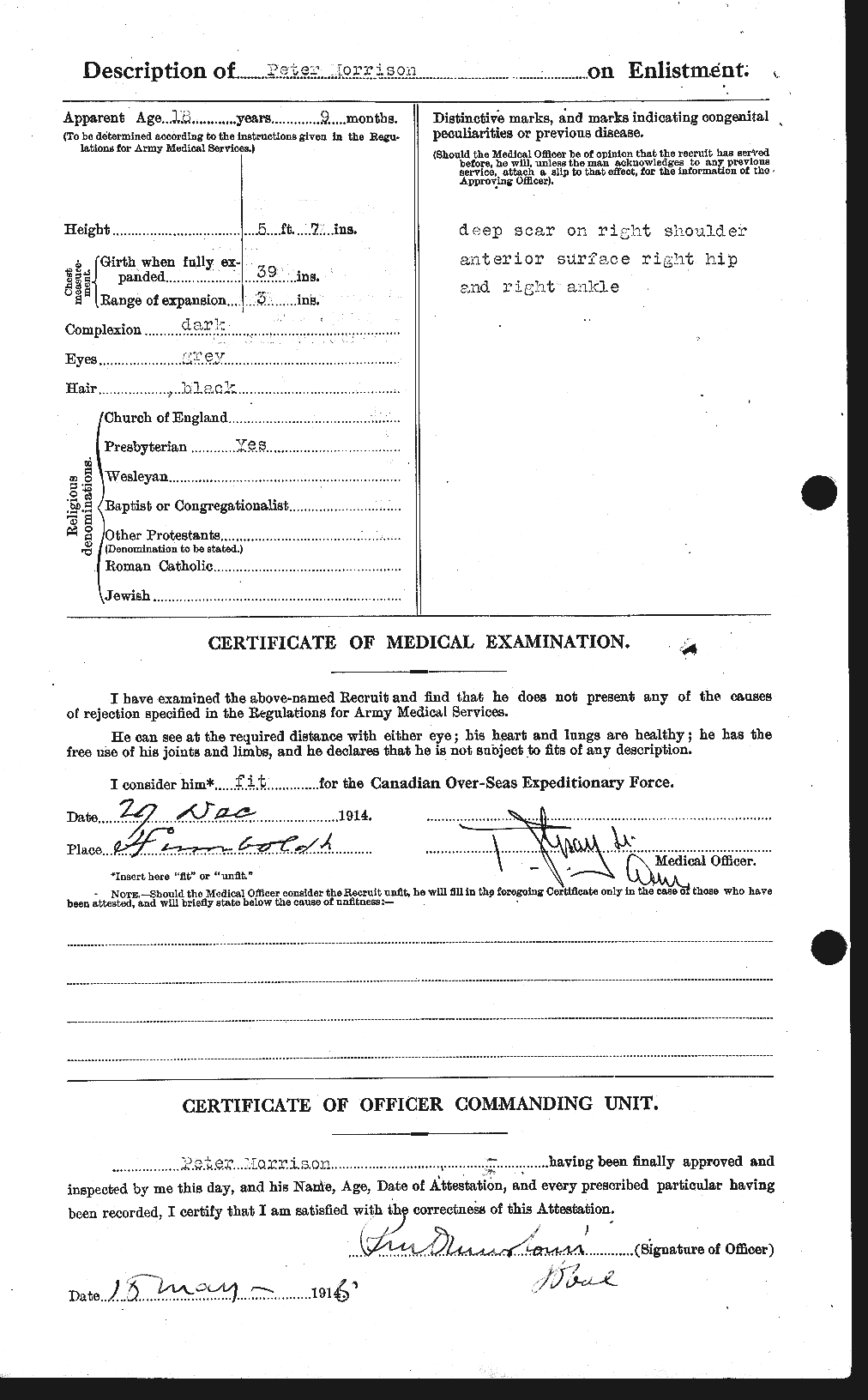 Personnel Records of the First World War - CEF 509057b