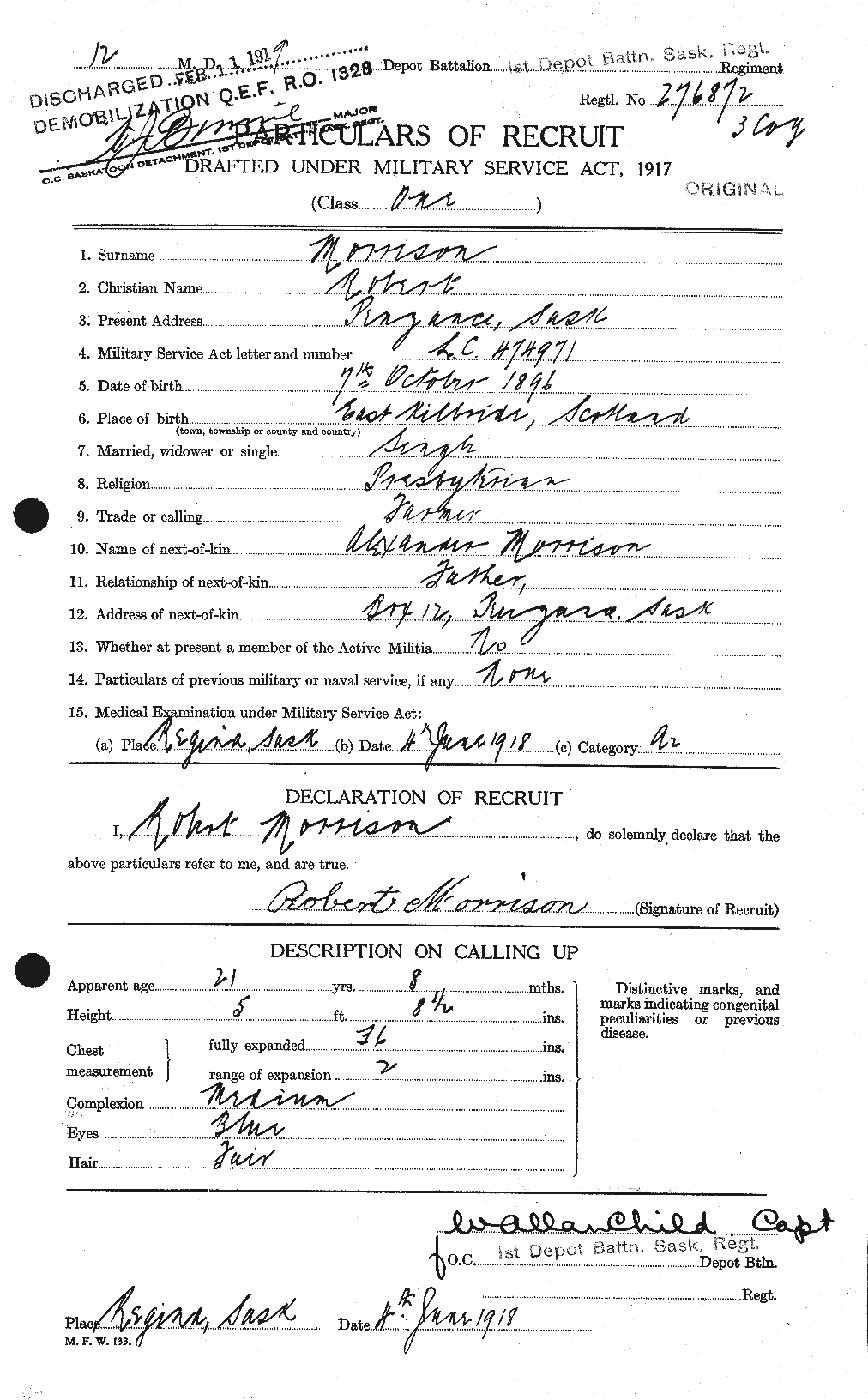 Personnel Records of the First World War - CEF 509091a