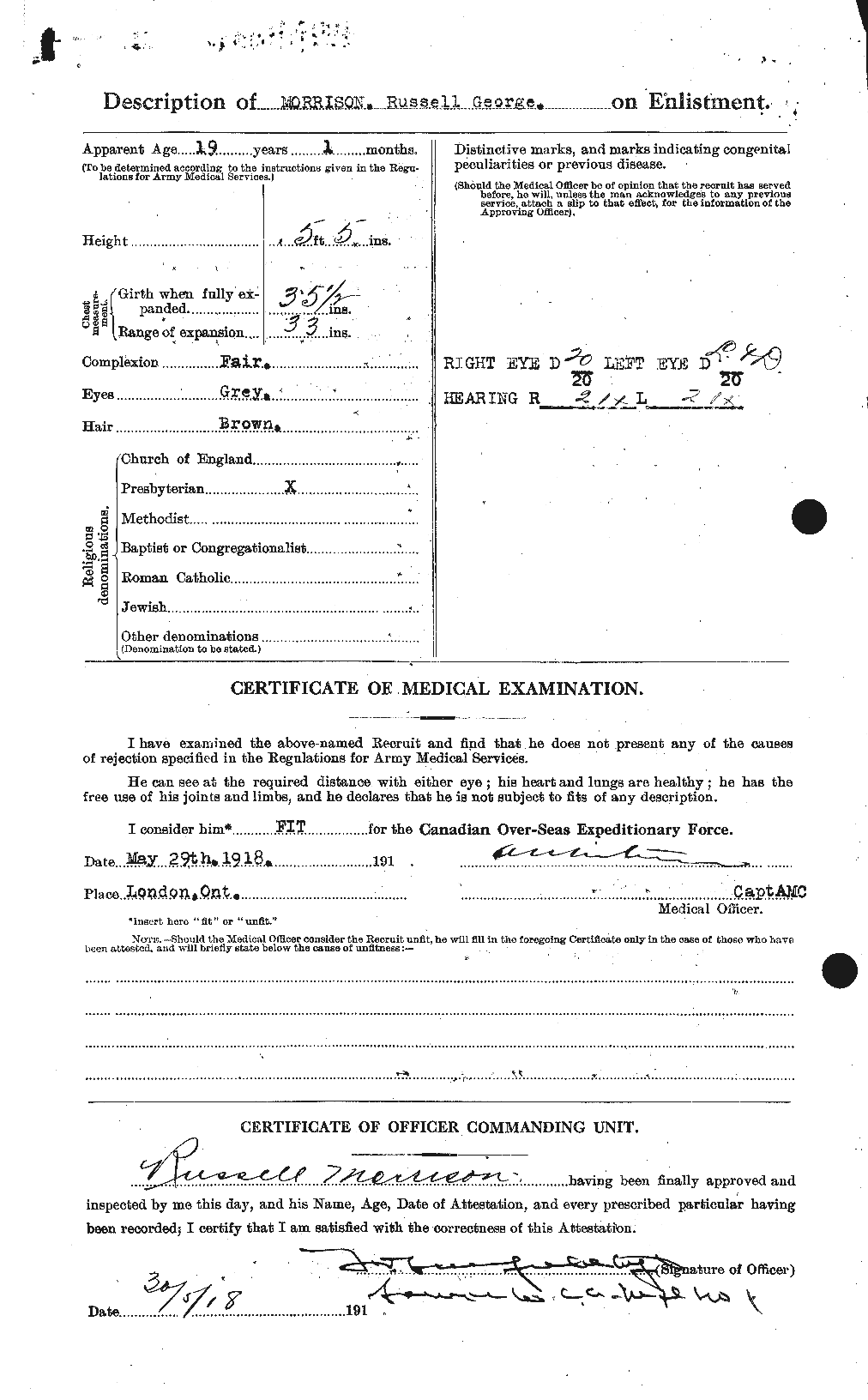 Personnel Records of the First World War - CEF 509137b