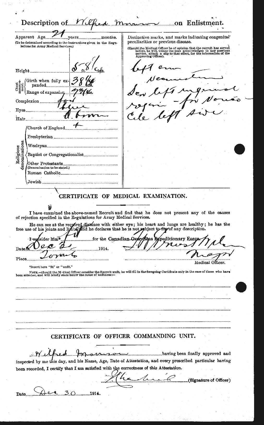 Personnel Records of the First World War - CEF 509225b