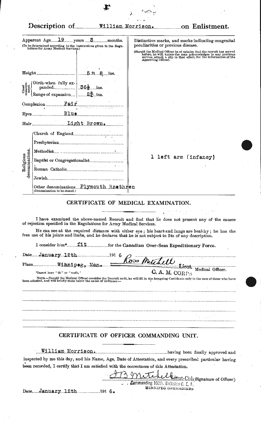 Dossiers du Personnel de la Première Guerre mondiale - CEC 509267b