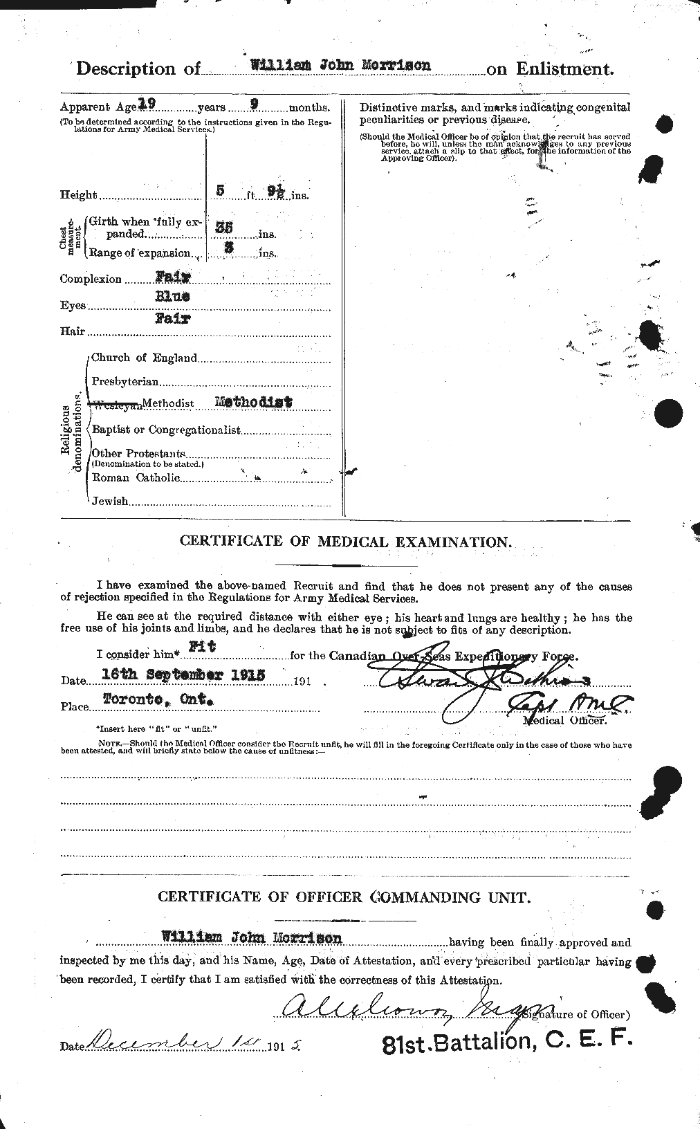 Personnel Records of the First World War - CEF 509307b