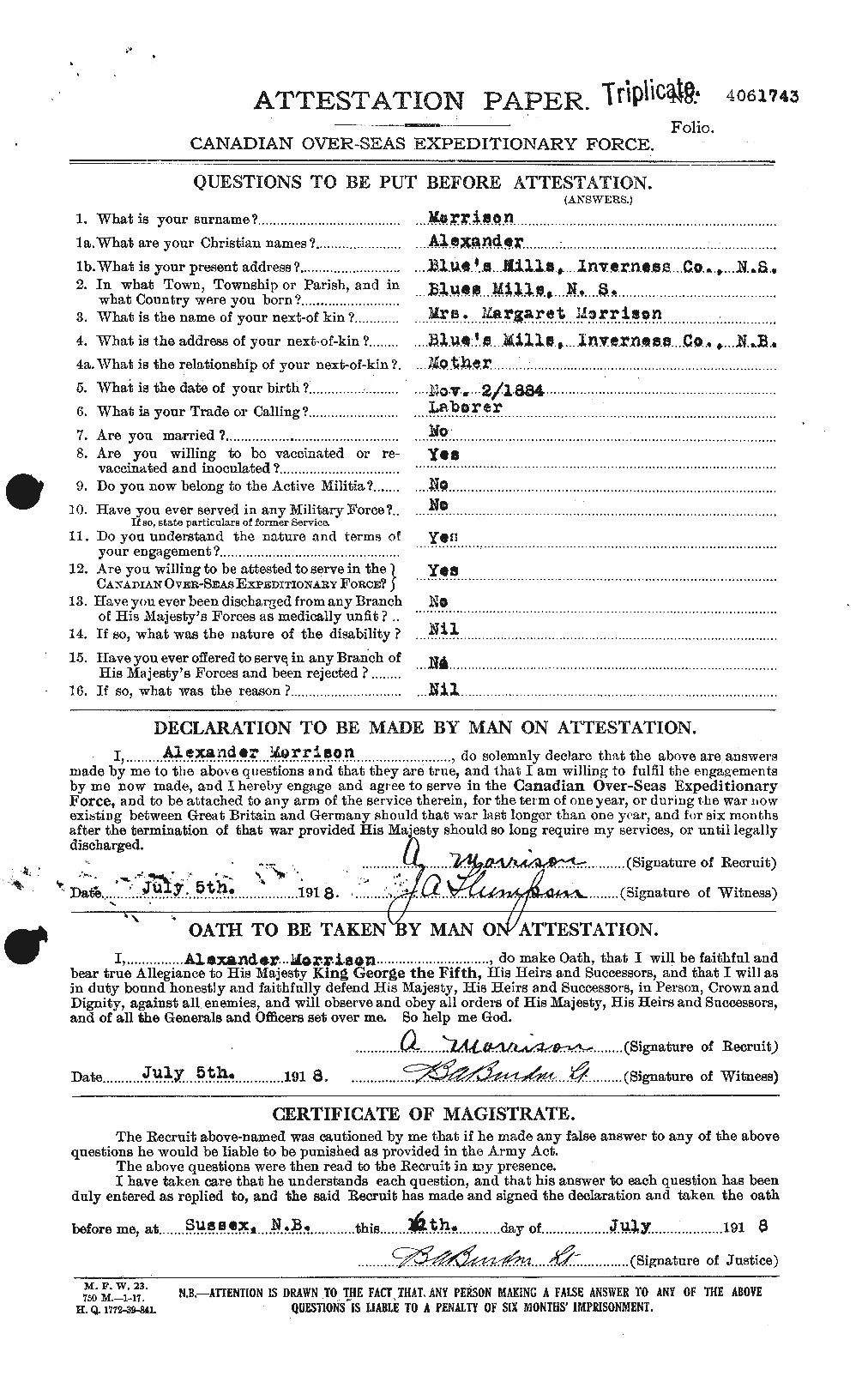 Personnel Records of the First World War - CEF 510980a