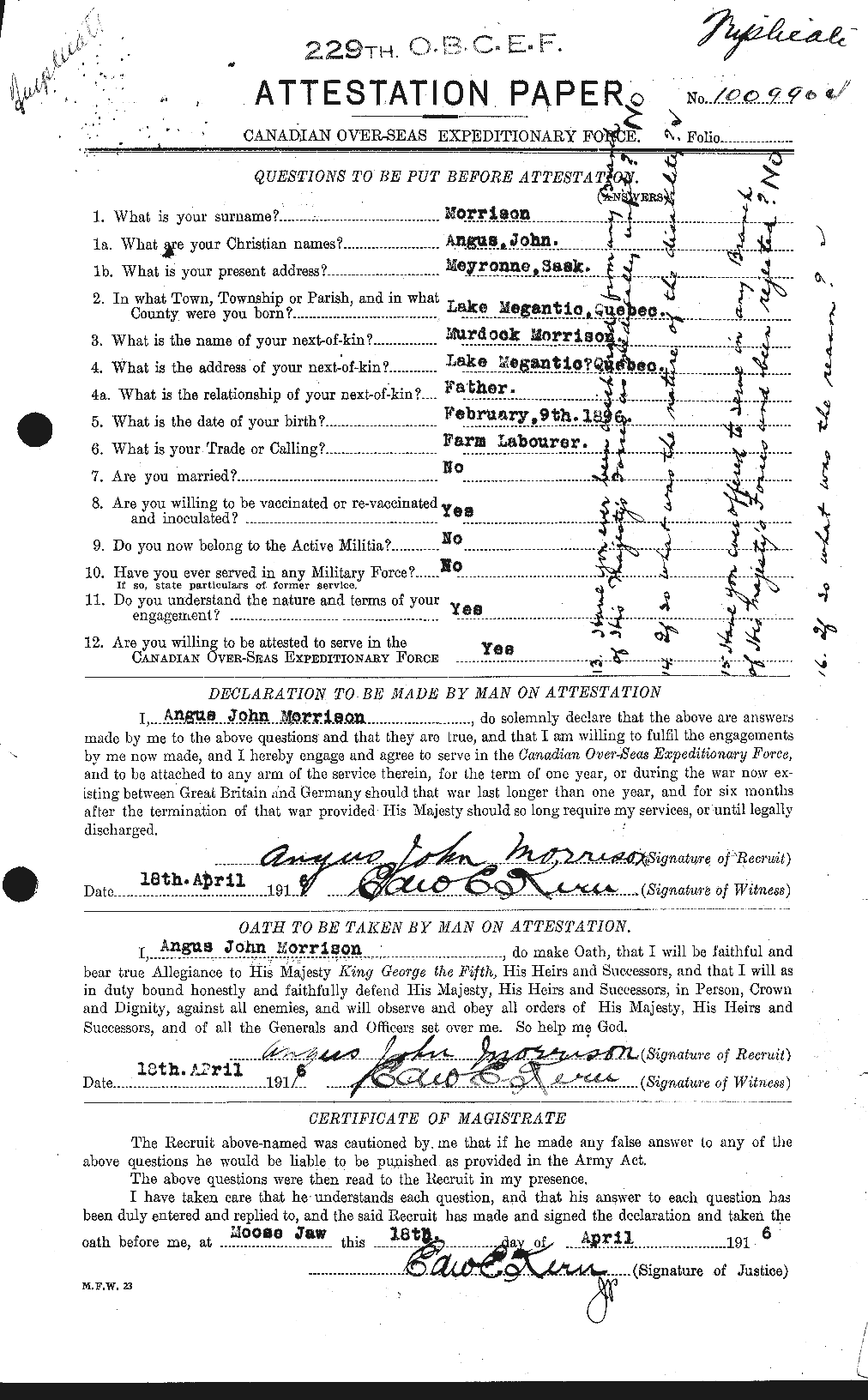 Personnel Records of the First World War - CEF 511048a