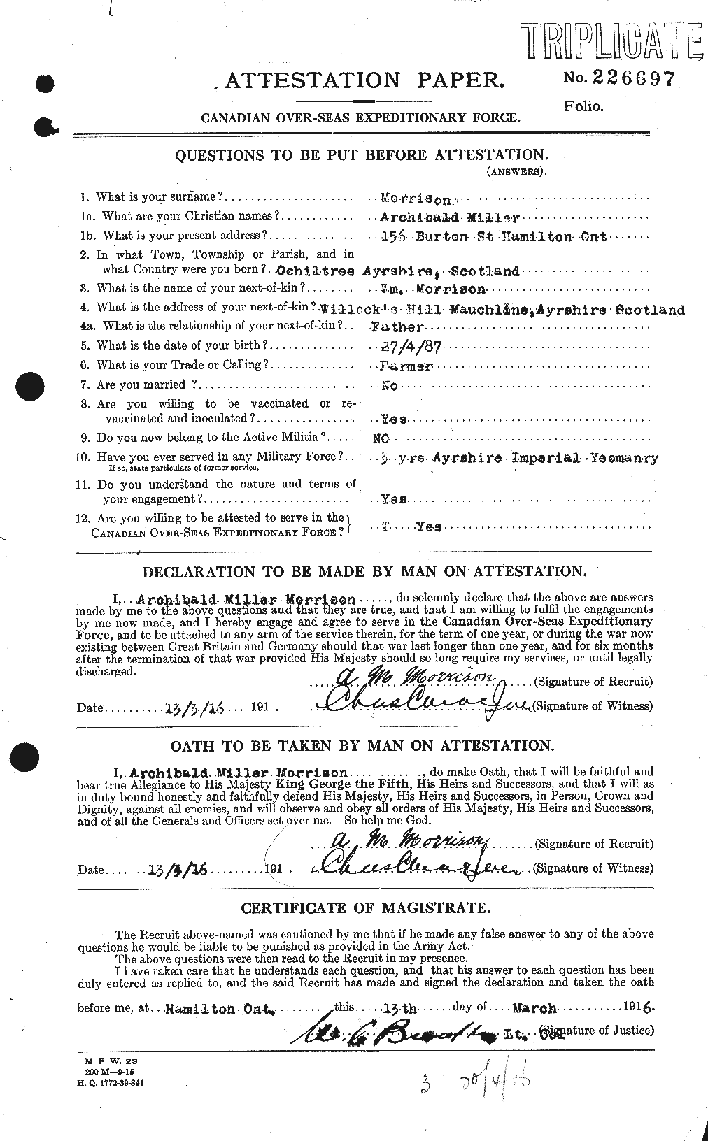 Personnel Records of the First World War - CEF 511062a