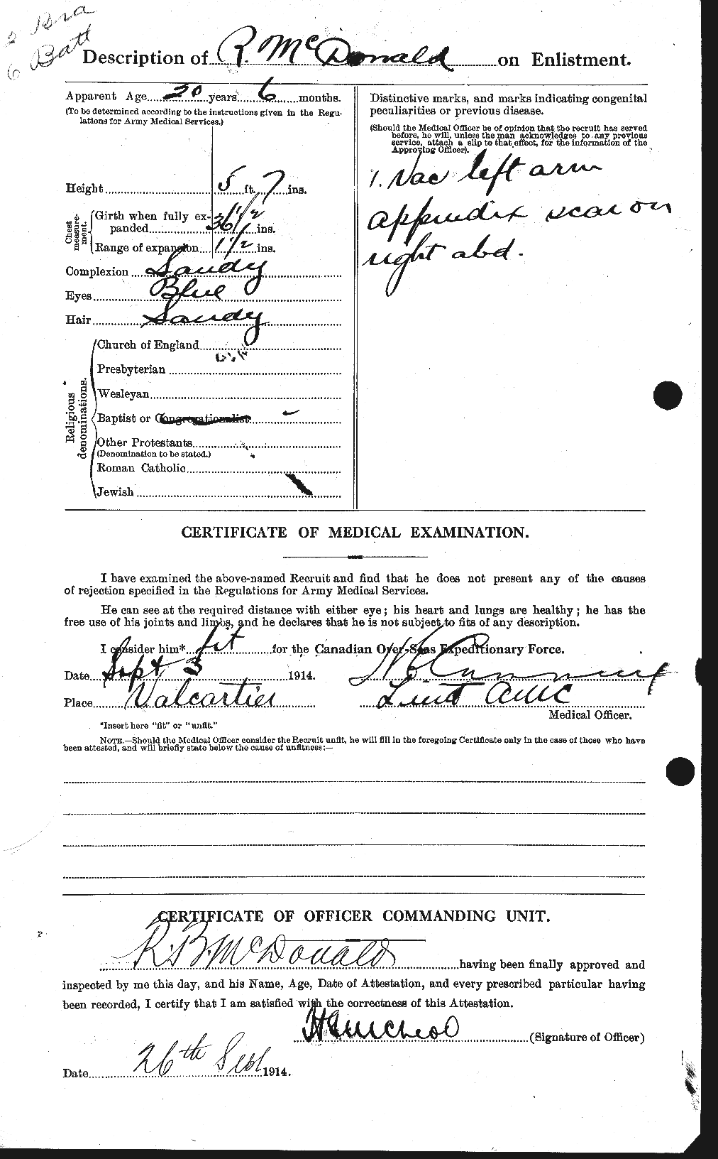 Personnel Records of the First World War - CEF 526857b