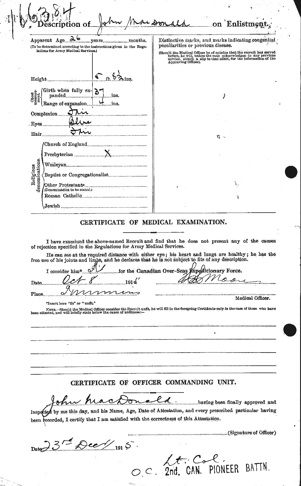 Personnel Records of the First World War - CEF 532249b