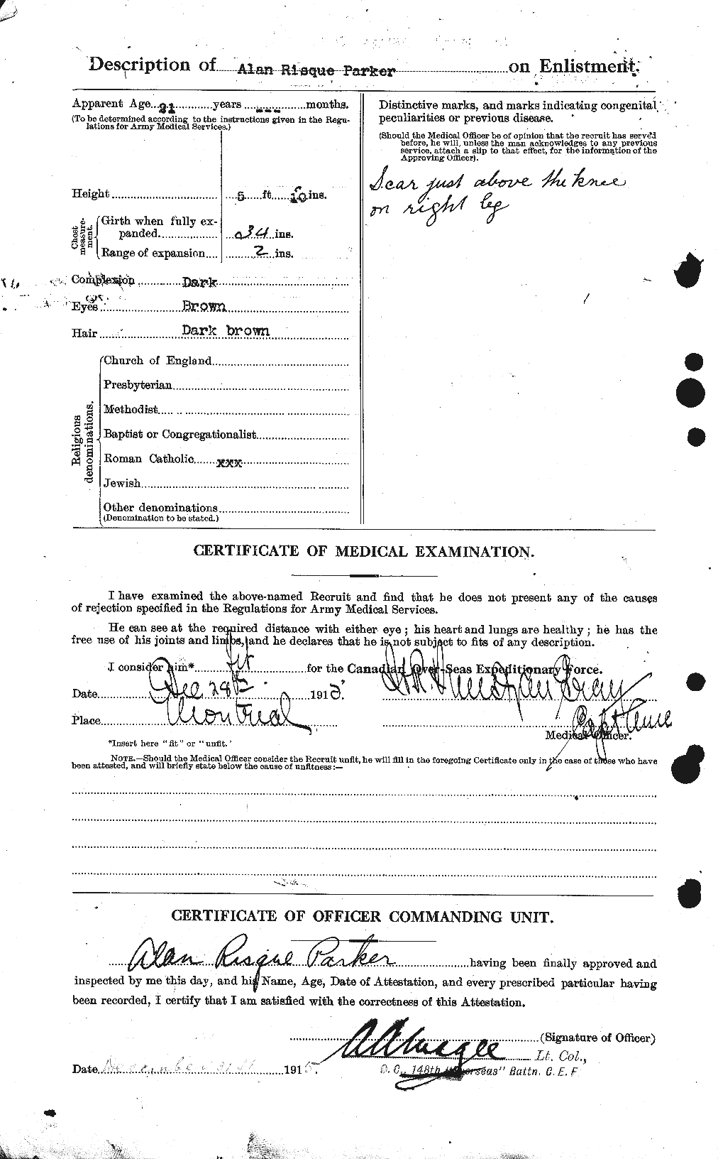 Personnel Records of the First World War - CEF 564957b