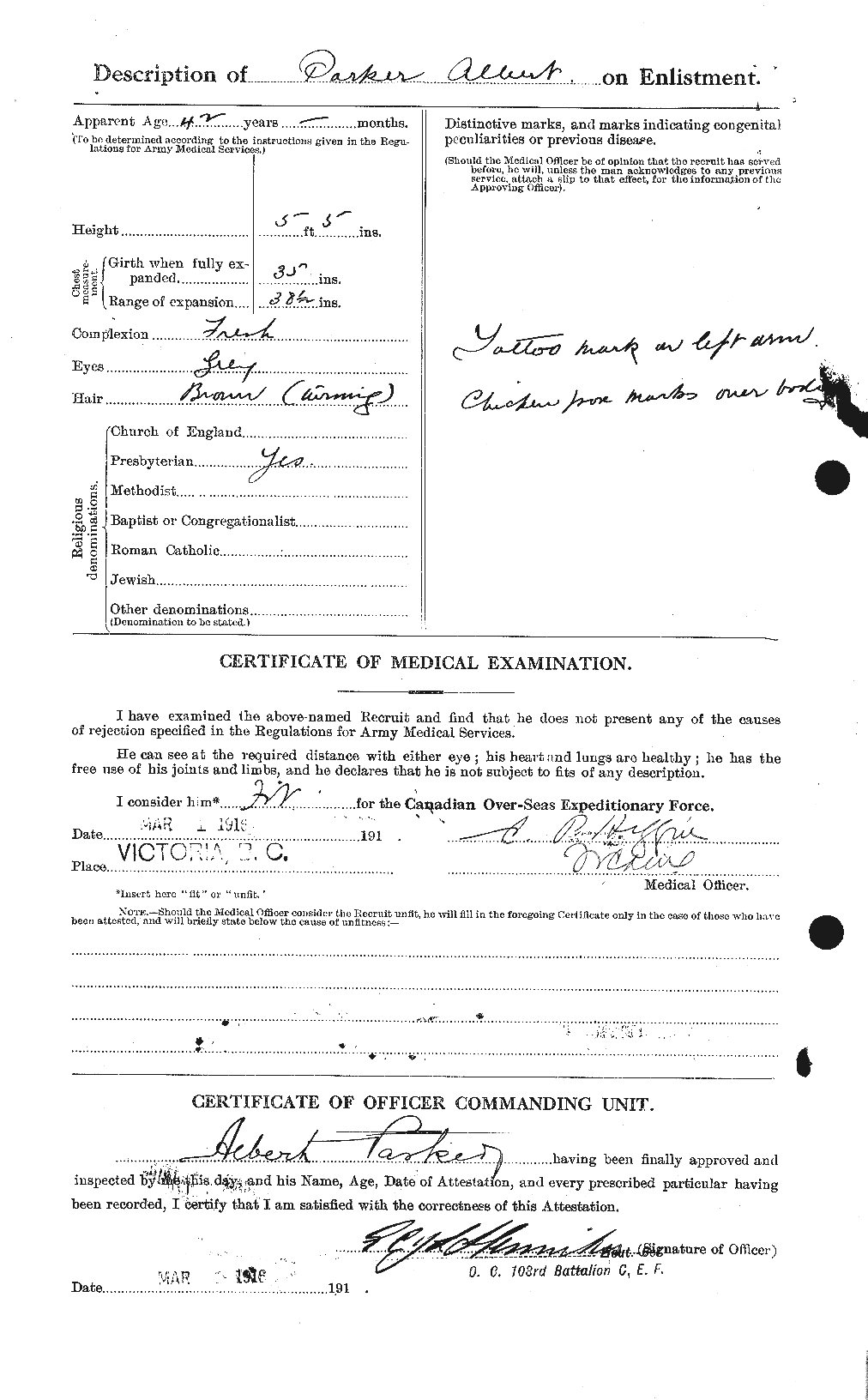 Personnel Records of the First World War - CEF 564958b