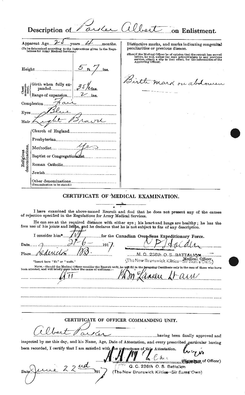 Personnel Records of the First World War - CEF 564962b