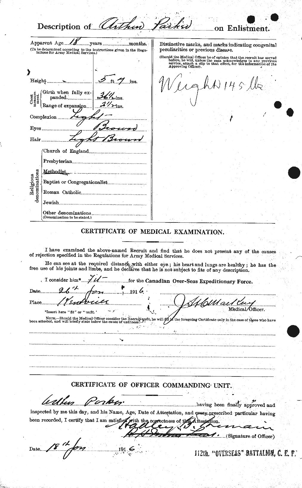 Personnel Records of the First World War - CEF 565013b