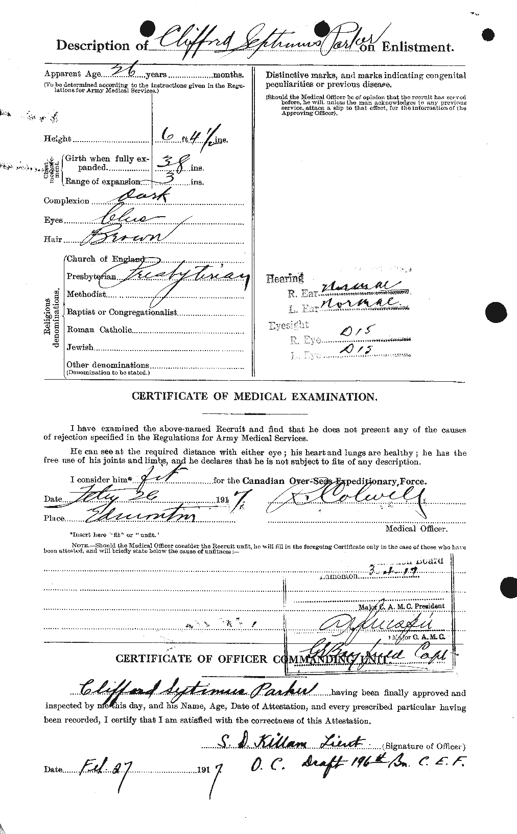 Personnel Records of the First World War - CEF 565093b