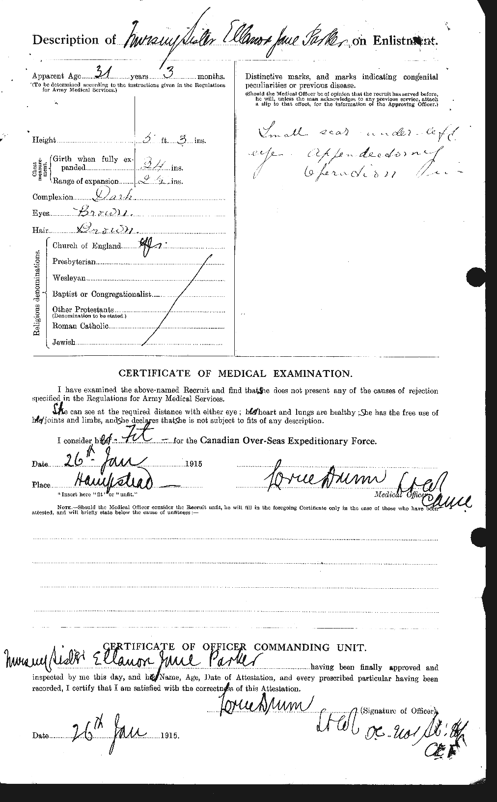 Personnel Records of the First World War - CEF 565143b