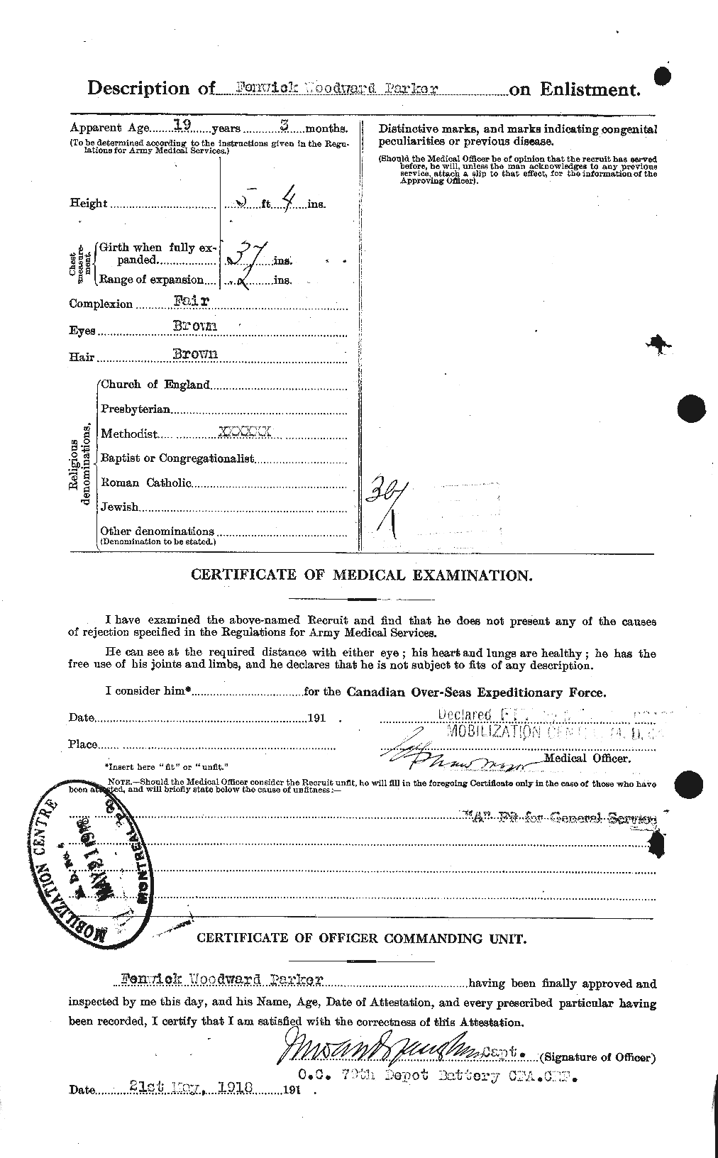 Personnel Records of the First World War - CEF 565174b