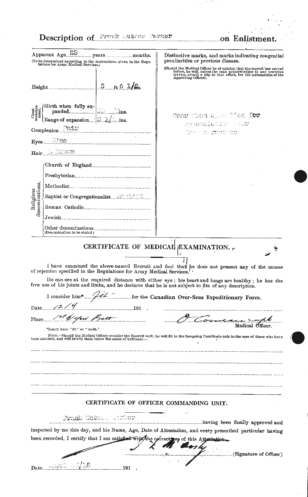 Personnel Records of the First World War - CEF 565197b