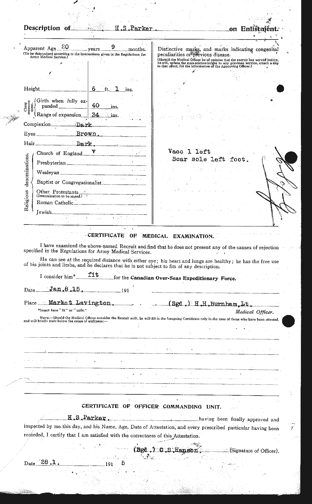 Personnel Records of the First World War - CEF 565337b