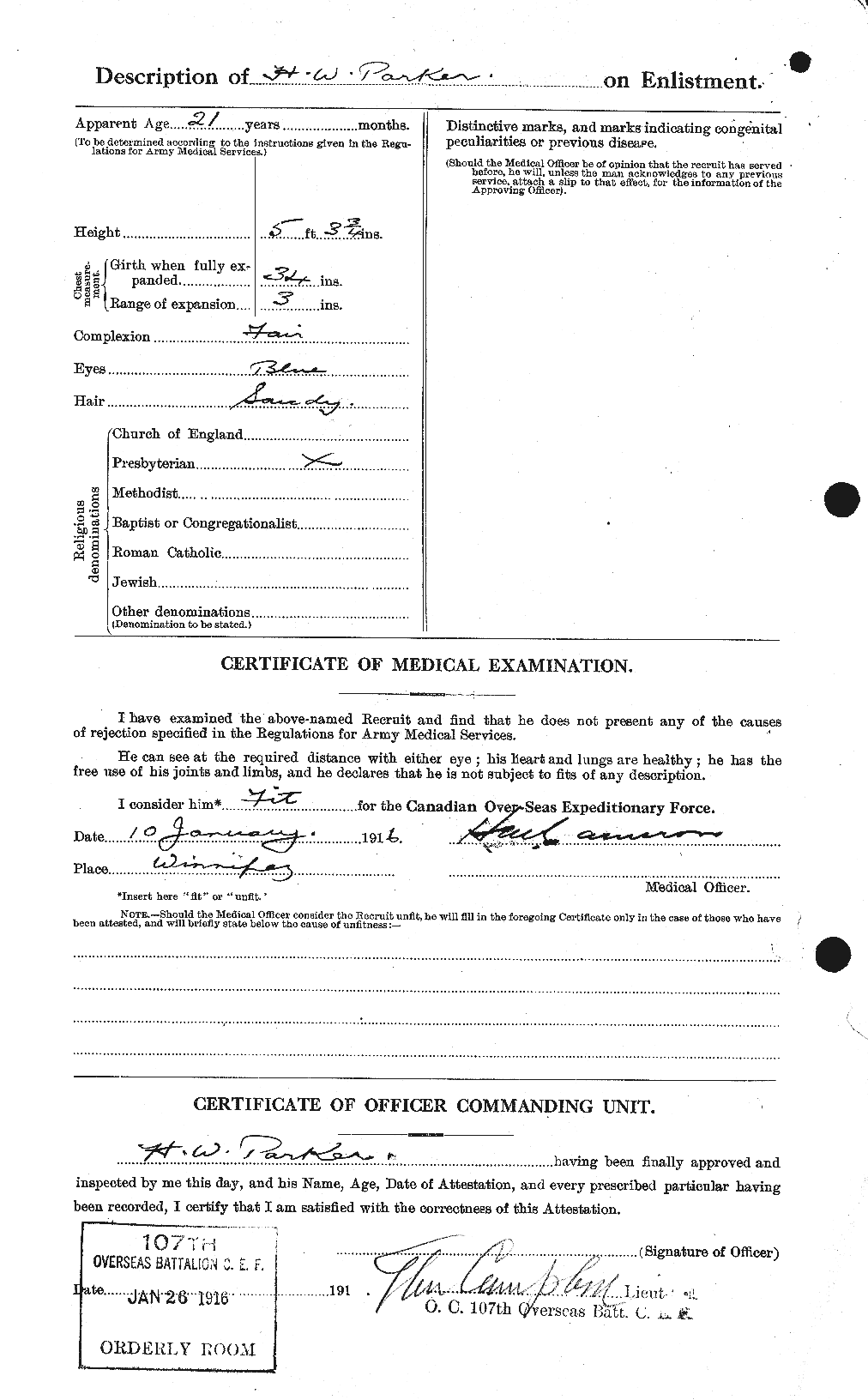 Personnel Records of the First World War - CEF 565373b