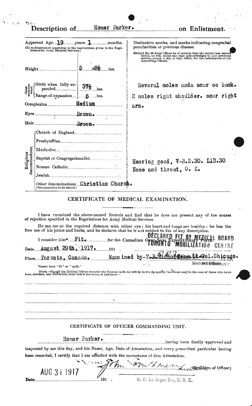 Personnel Records of the First World War - CEF 565380b
