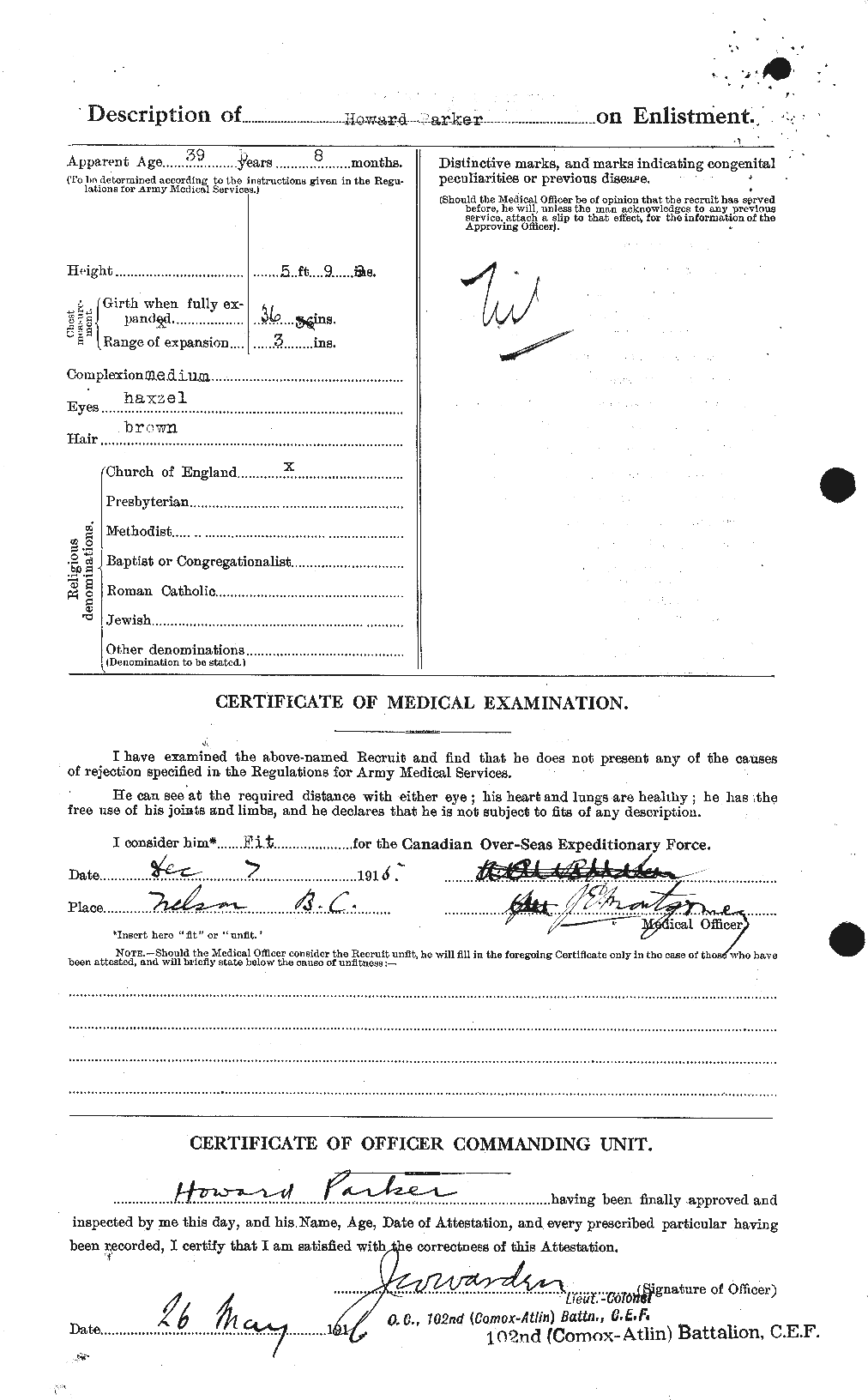Personnel Records of the First World War - CEF 565387b