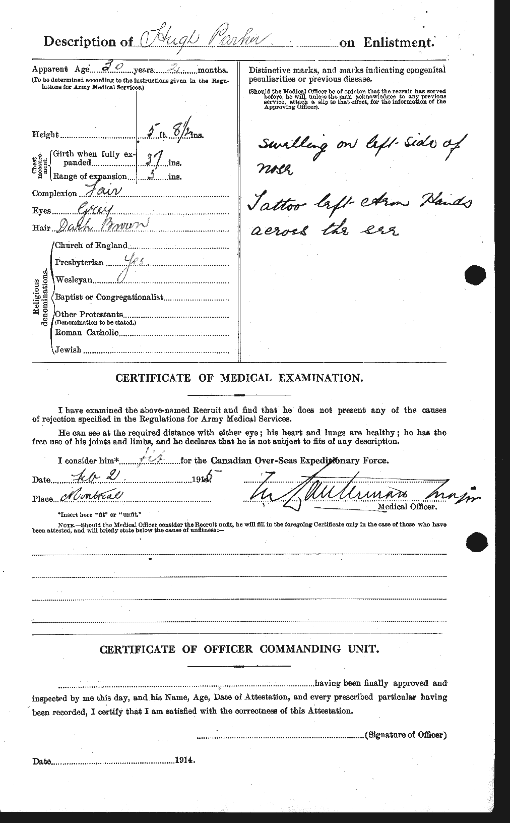Personnel Records of the First World War - CEF 565393b
