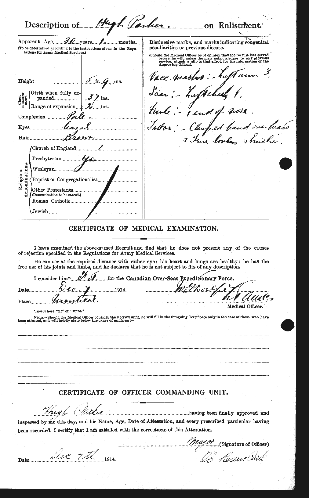 Personnel Records of the First World War - CEF 565394b