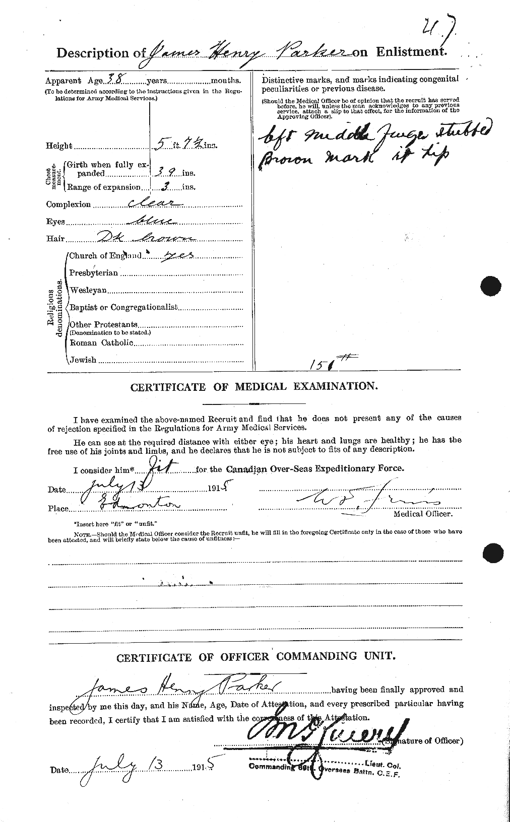 Personnel Records of the First World War - CEF 565431b
