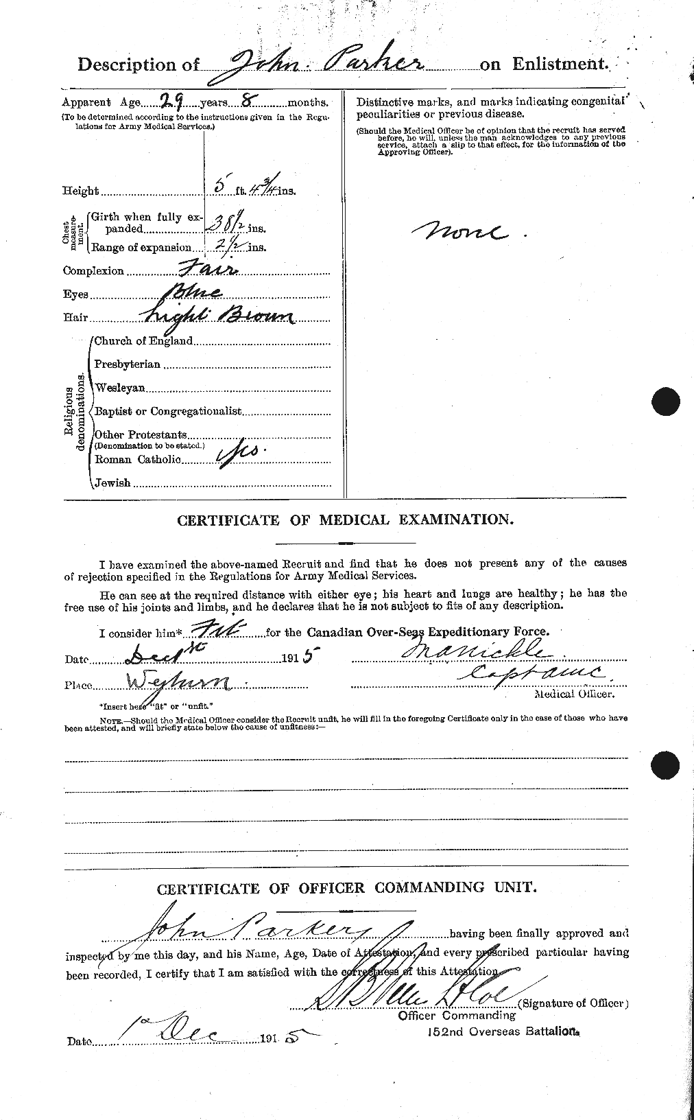 Personnel Records of the First World War - CEF 565455b