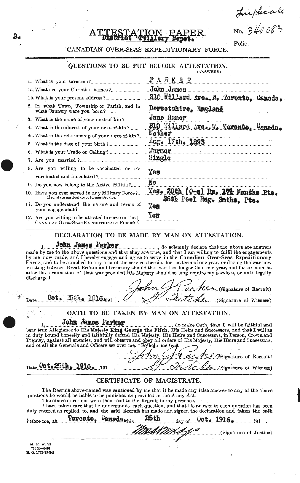 Personnel Records of the First World War - CEF 565479a