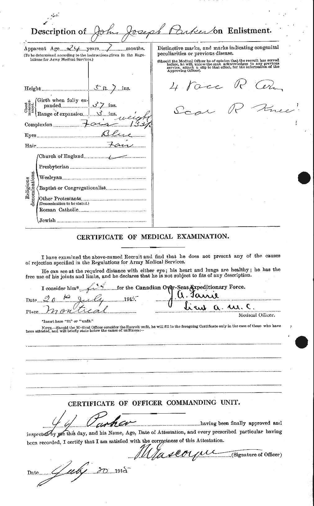 Personnel Records of the First World War - CEF 565481b