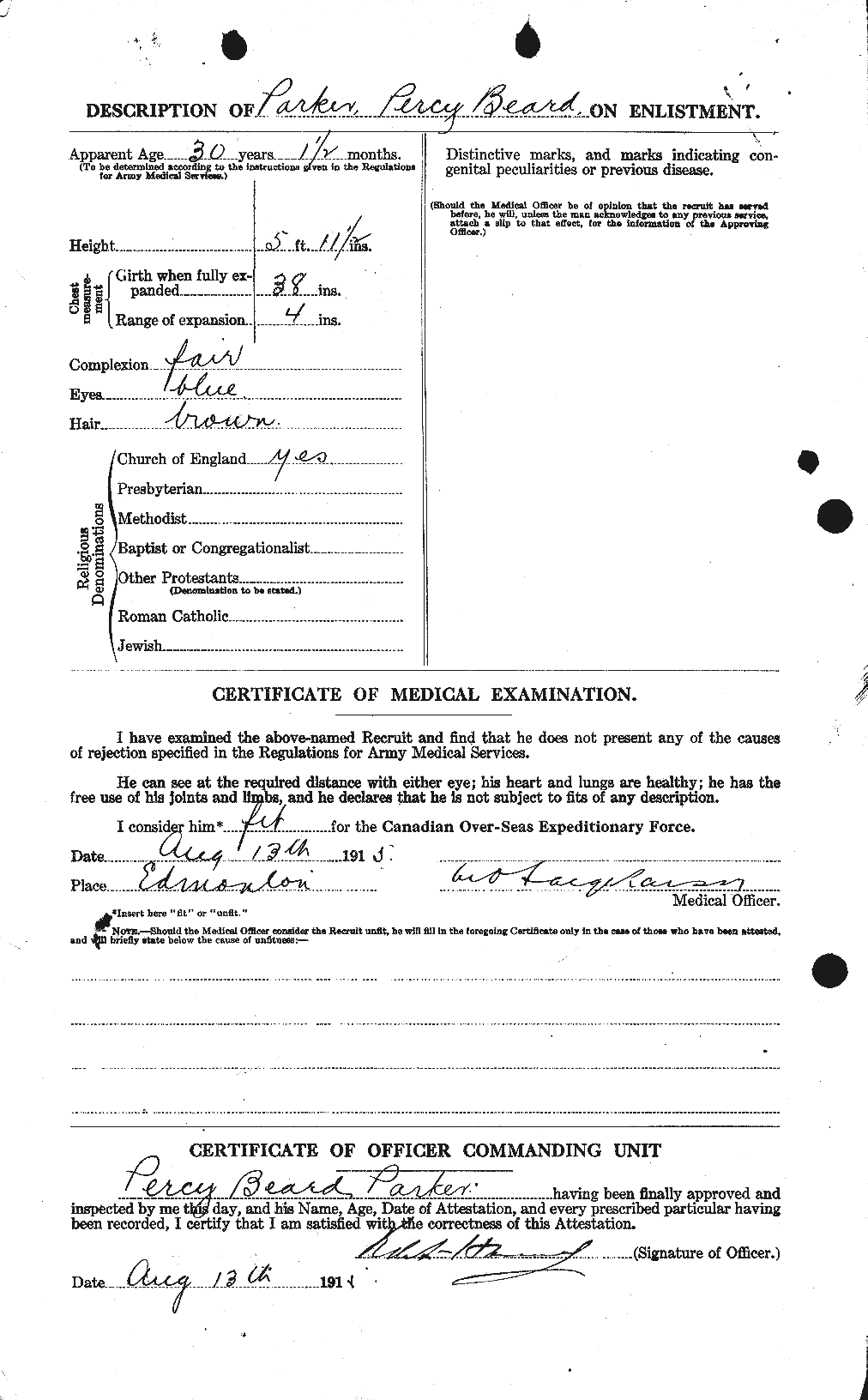 Personnel Records of the First World War - CEF 565558b
