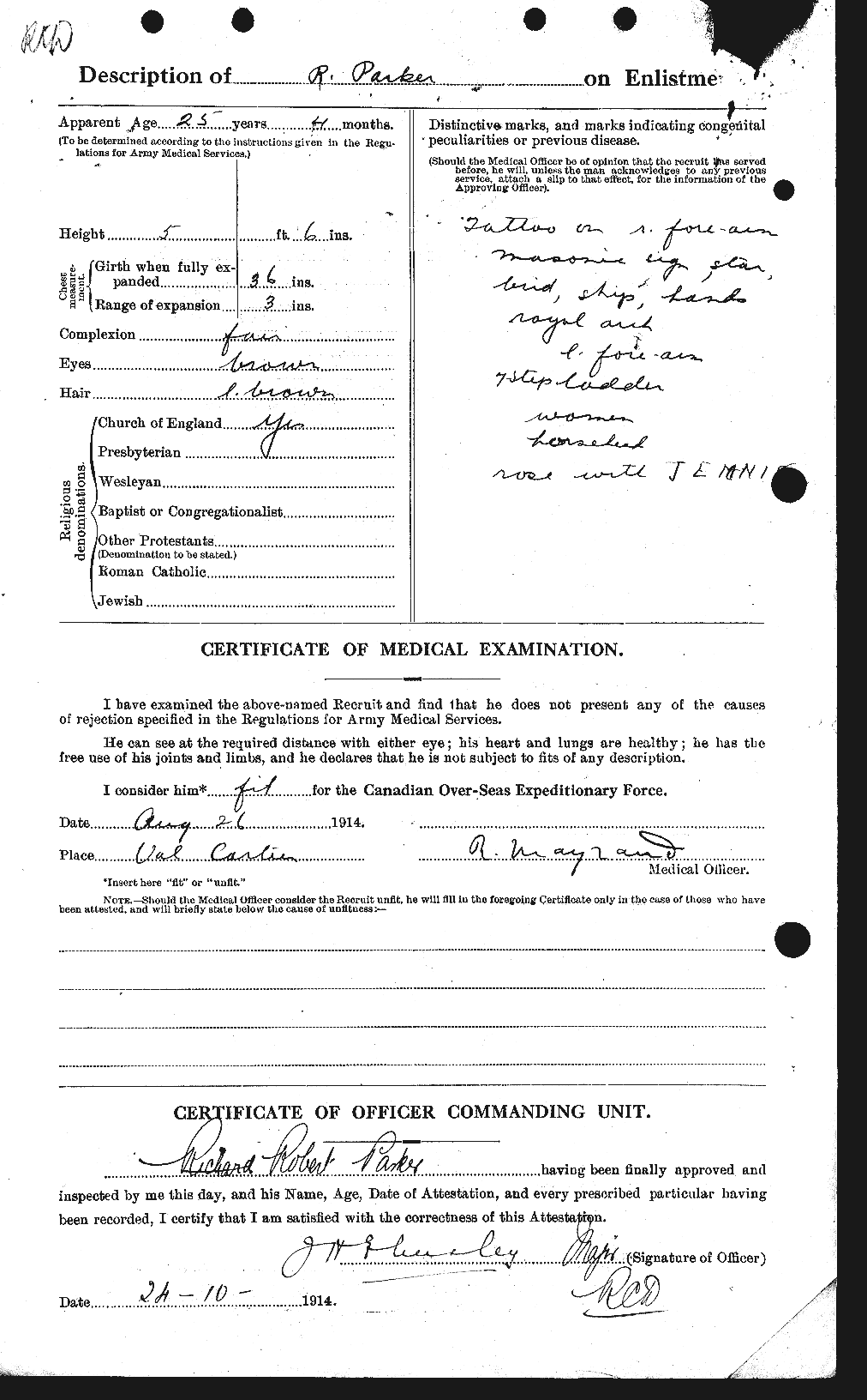 Personnel Records of the First World War - CEF 565592b