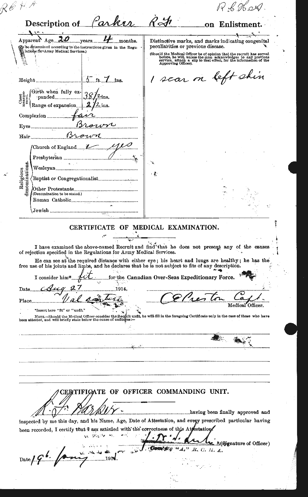 Personnel Records of the First World War - CEF 565601b