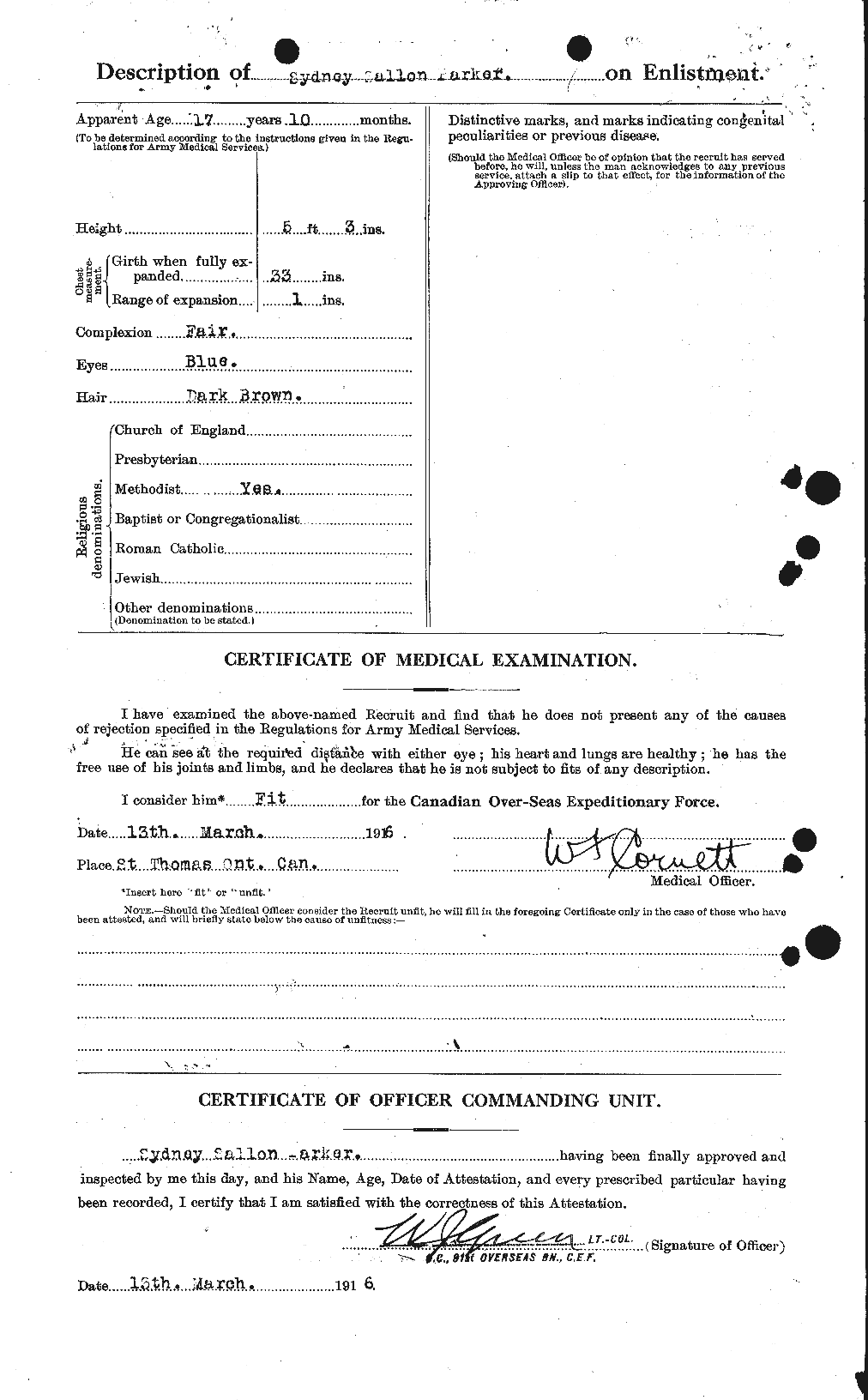 Personnel Records of the First World War - CEF 565651b