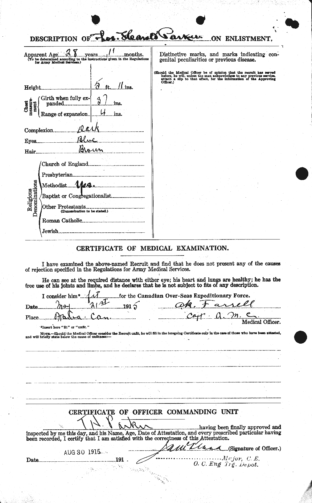 Personnel Records of the First World War - CEF 565666b
