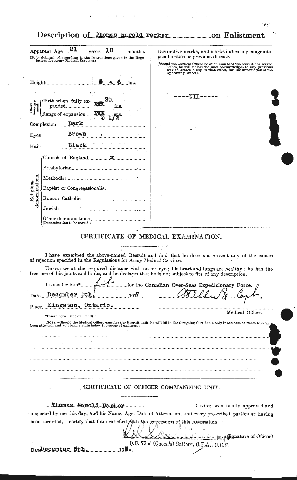 Personnel Records of the First World War - CEF 565667b