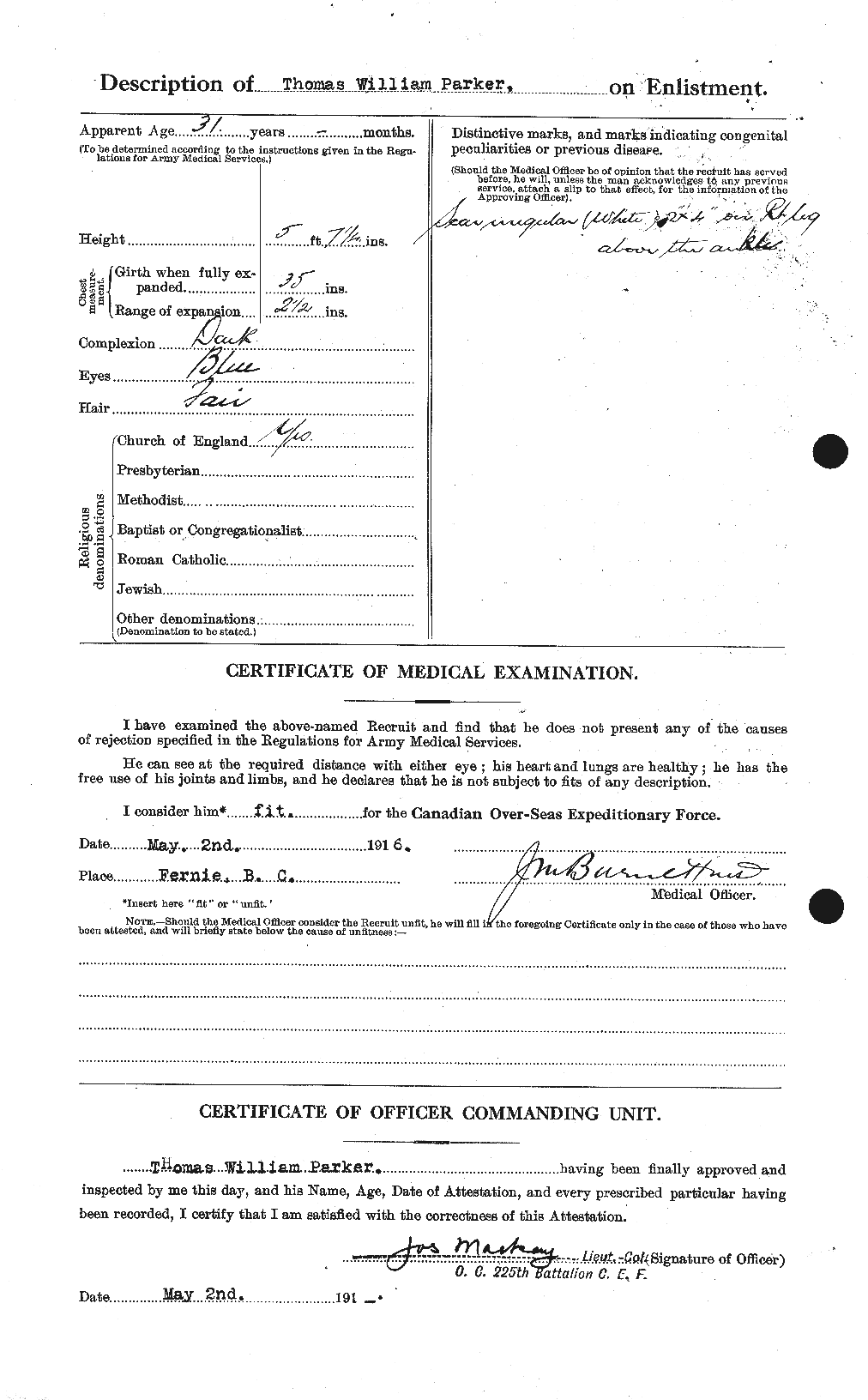 Personnel Records of the First World War - CEF 565672b
