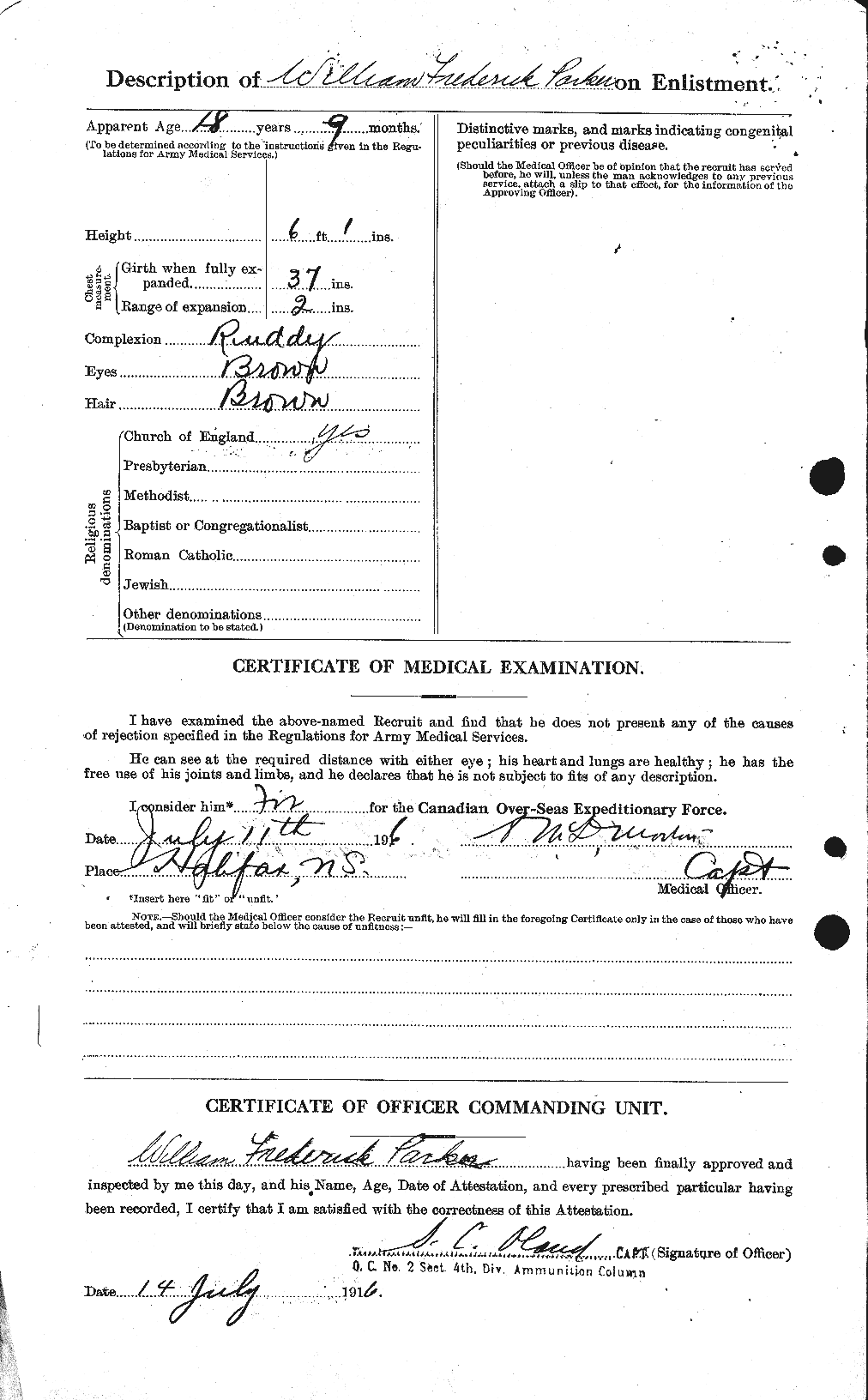 Personnel Records of the First World War - CEF 565743b